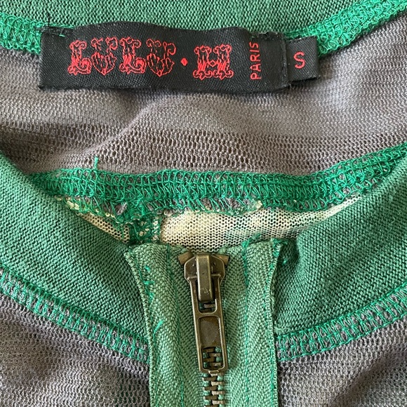 🛍 Beautiful and unique mesh and whool sweater size S. - Picture 4 of 5